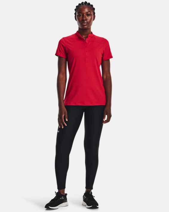 Women's UA Performance Polo, Red, pdpMainDesktop image number 2